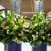 喪禮高架花籃H_弘曜花藝版權所有