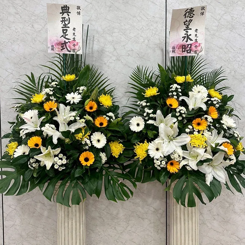 羅馬柱花籃A_弘曜花藝版權所有