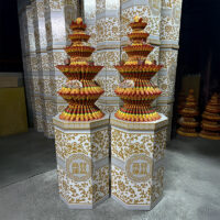 豪華金紋蓮花塔