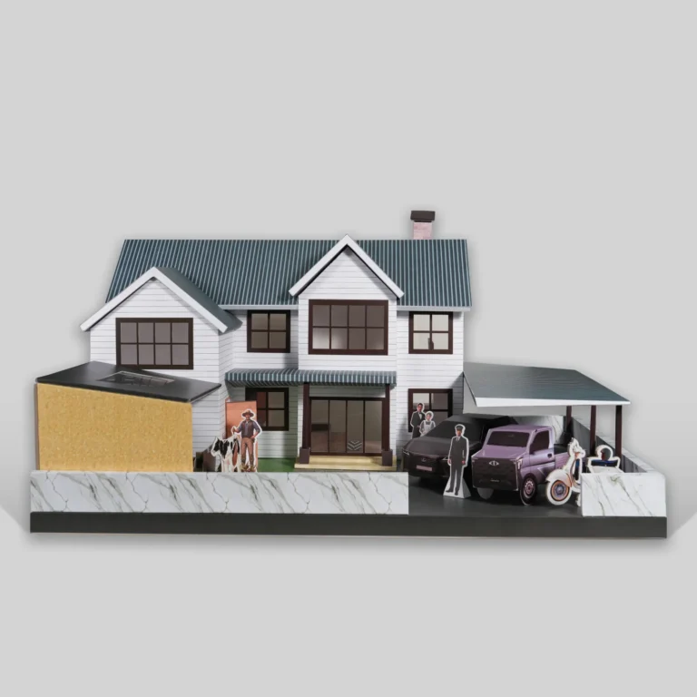 客製紙紮牧場農舍-1