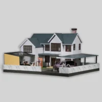 客製紙紮牧場農舍-3