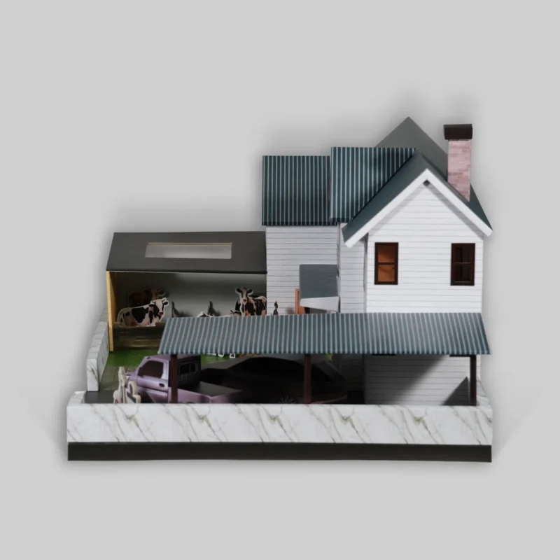 客製紙紮牧場農舍-4