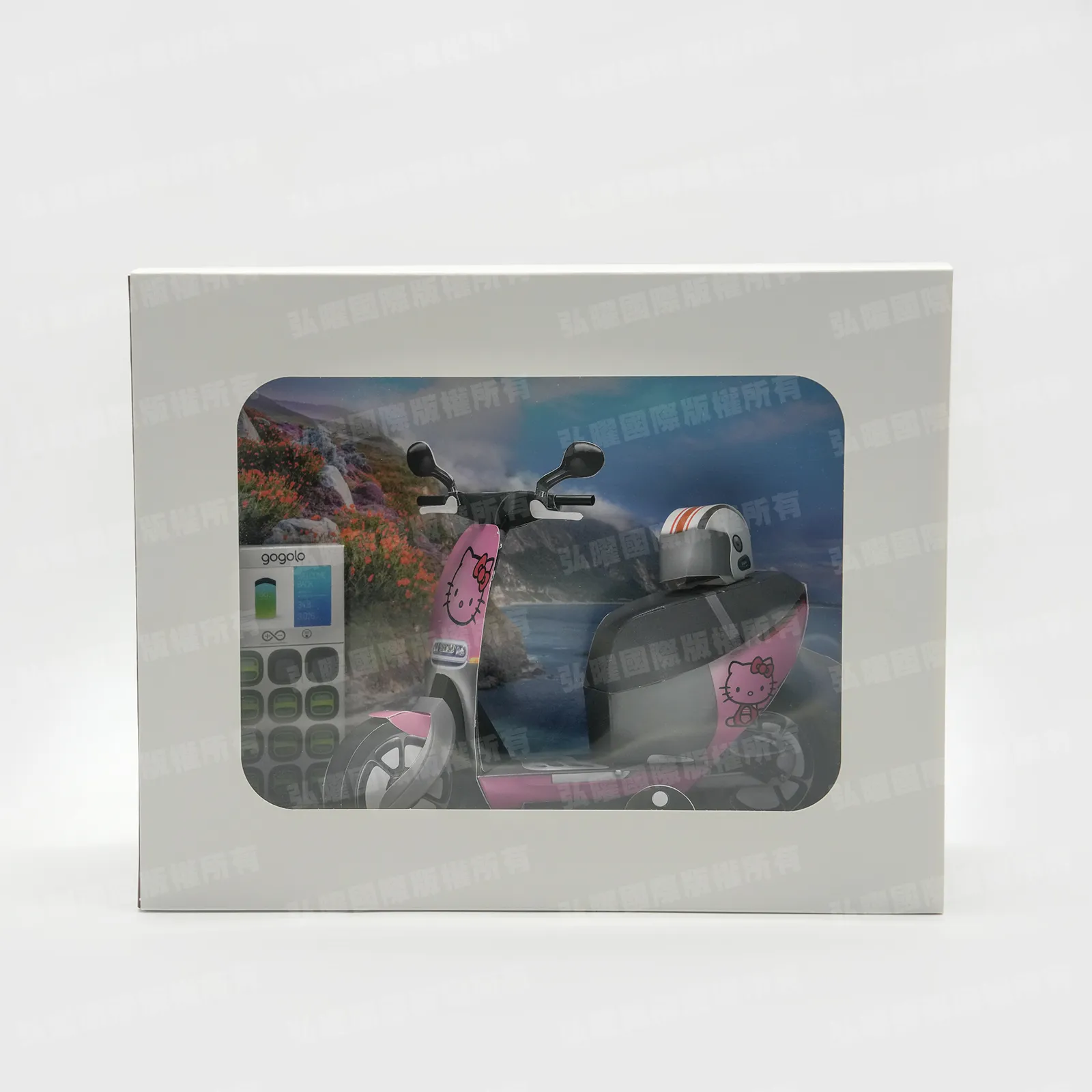 紙紮GOGORO電動機車(卡通粉)-1 紙紮GOGORO電動機車(卡通粉)-1