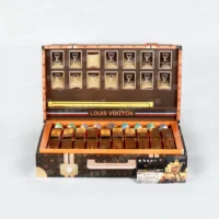 紙紮LV奢華金條皮箱(粉棕)-1