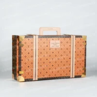 紙紮LV奢華金條皮箱(粉棕)-5