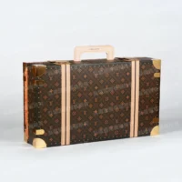 紙紮LV奢華金條皮箱(粉棕)-8