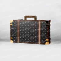 紙紮LV奢華金燦皮箱(黑白)-6