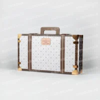 紙紮LV奢華金燦皮箱(黑白)-9