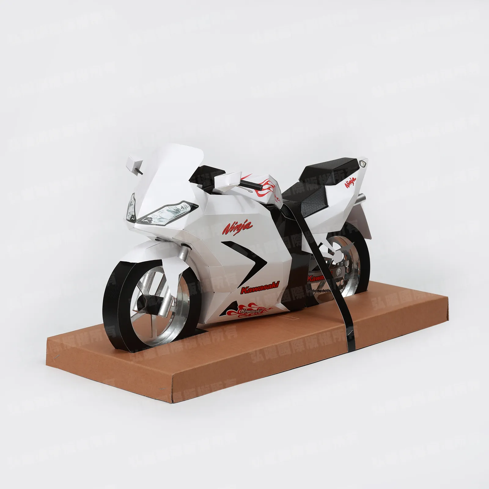 紙紮Ninja250R忍者重機(白)-1 紙紮Ninja250R忍者重機(白)-1