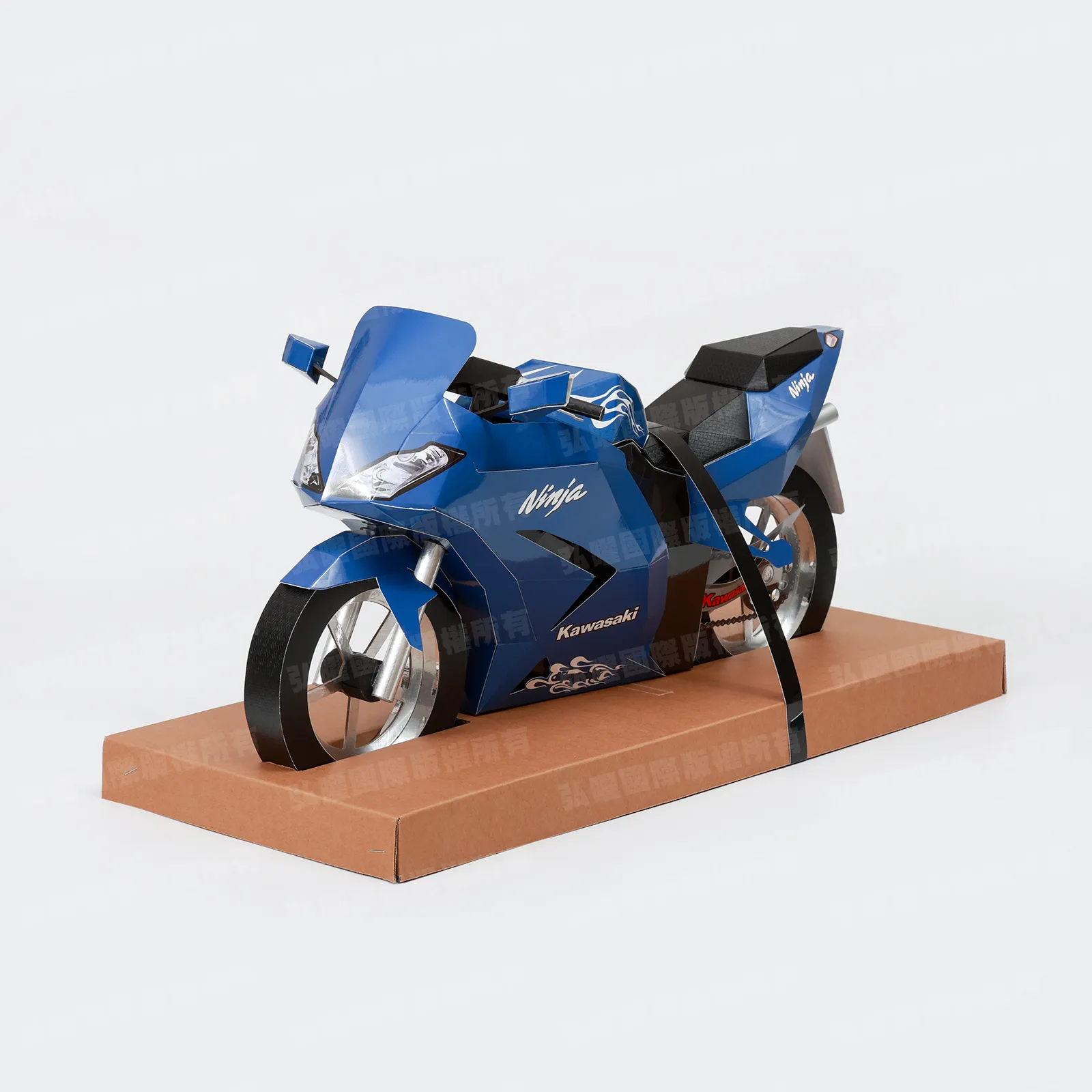 紙紮Ninja250R忍者重機(藍)-1 紙紮Ninja250R忍者重機(藍)-1