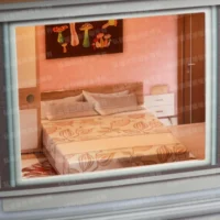 紙紮上荷苑(紅頂紫傘)-5