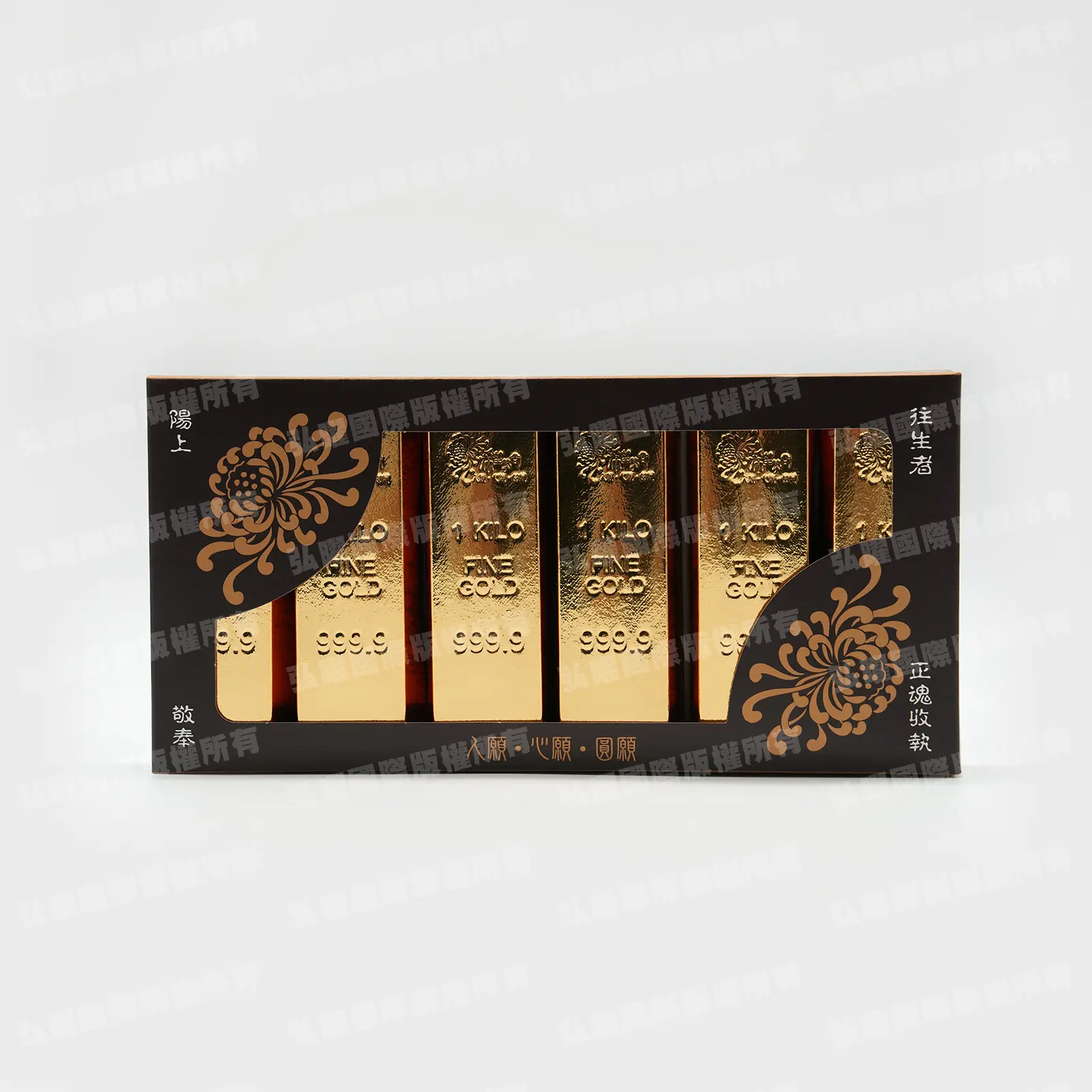 紙紮六入金條禮盒-1 紙紮六入金條禮盒-1