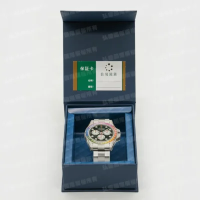 紙紮勞力士彩虹迪通拿男手錶-1