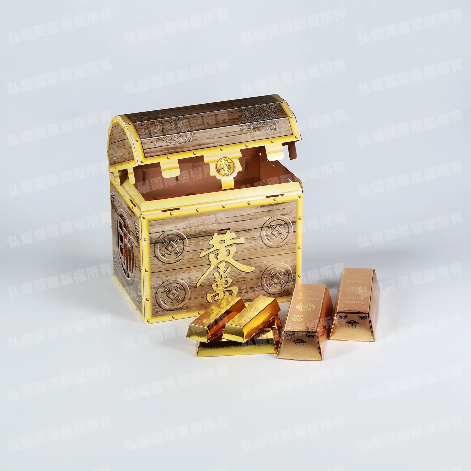 紙紮基礎財寶箱-1 紙紮基礎財寶箱-1