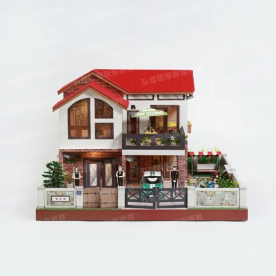 紙紮富邑居(紅屋綠車)-1