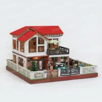 紙紮富邑居(紅屋綠車)-2