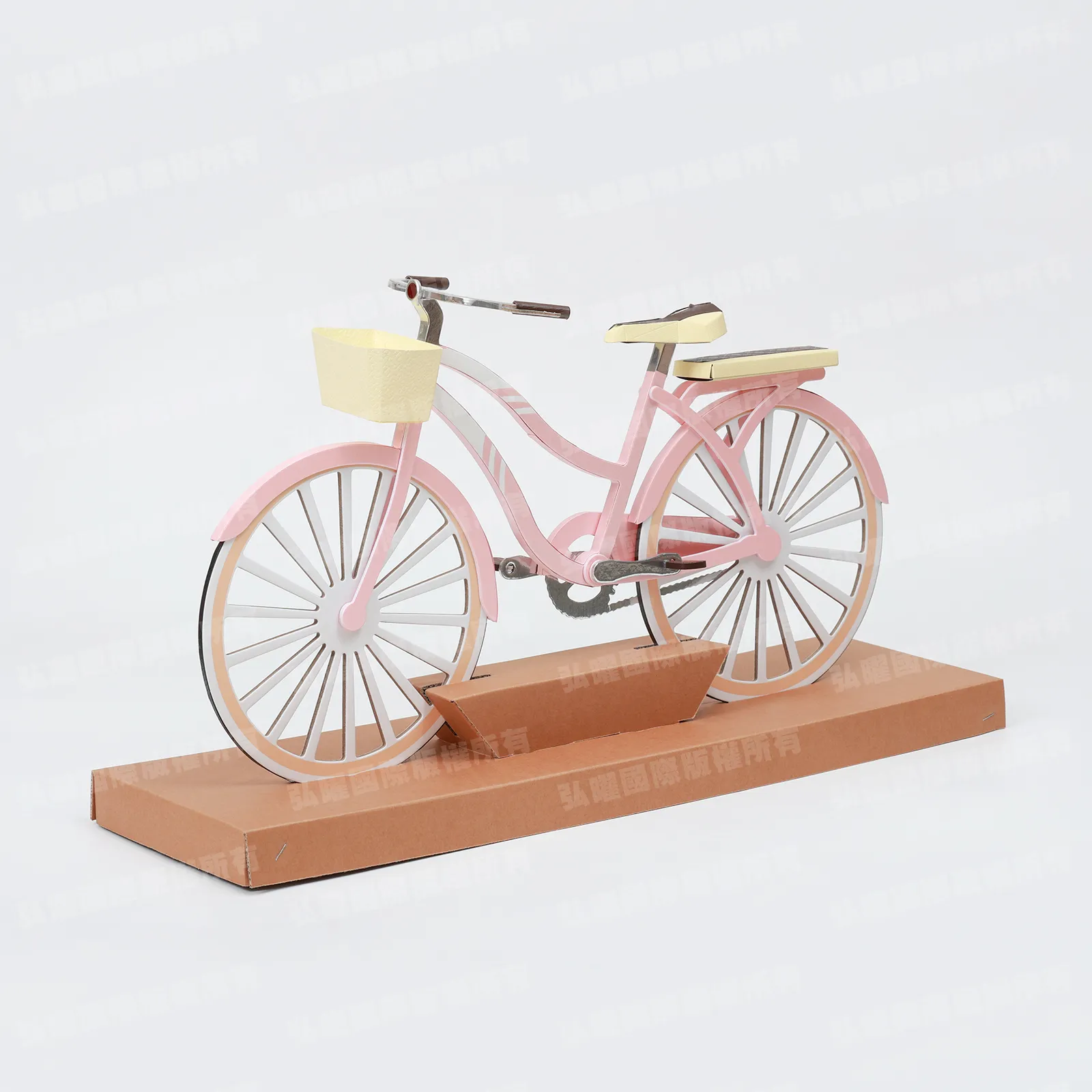 紙紮淑女腳踏車(粉)-1 紙紮淑女腳踏車(粉)-1