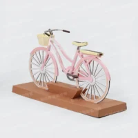紙紮淑女腳踏車(粉)-2