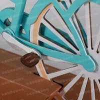 紙紮淑女腳踏車(青)-4