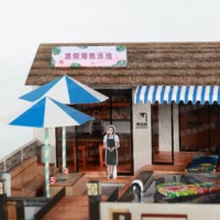 紙紮渡假海島泳池-4