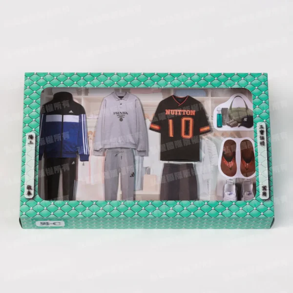 紙紮現代男裝C運動風-1