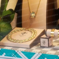 紙紮蒂芬妮精品女飾品禮盒-5