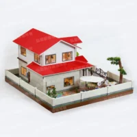 紙紮誼居園別墅(紅)-6