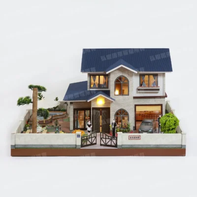 紙紮誼居園別墅(藍)-1