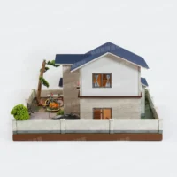 紙紮誼居園別墅(藍)-5