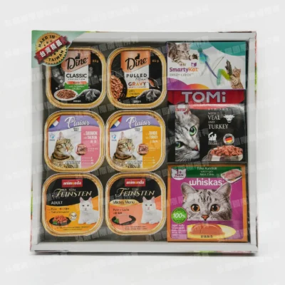 紙紮貓玩具罐頭套組(小)-1