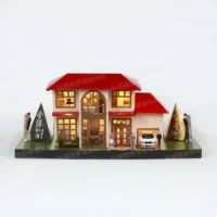 紙紮迷你金銀屋開燈-1