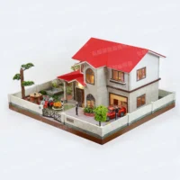 紙紮雙橡園(紅)-3